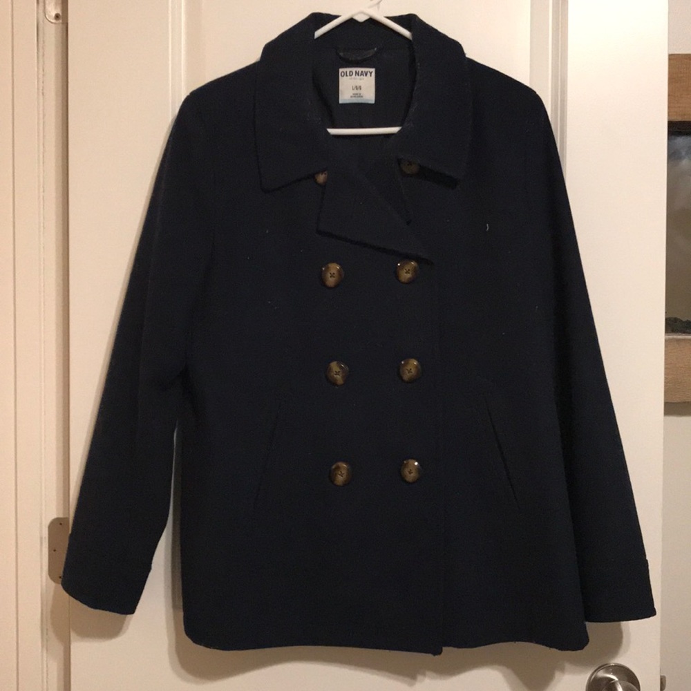 Old Navy women’s pea coat, Navy, Large